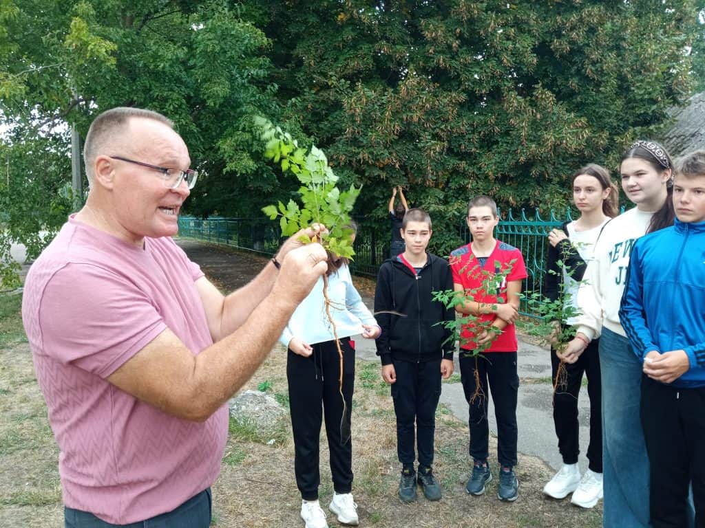 Біля переяславської гімназії посадили мильне дерево: там ростуть різні екзотичні рослини