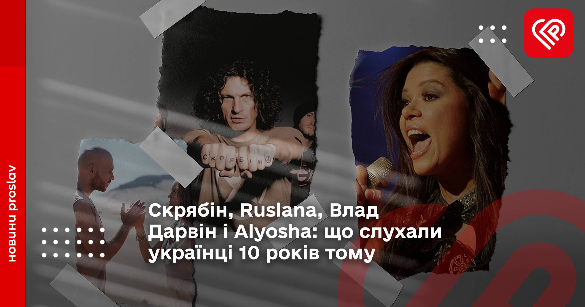 Скрябін, Ruslana, Влад Дарвін і Alyosha: що слухали українці 10 років тому