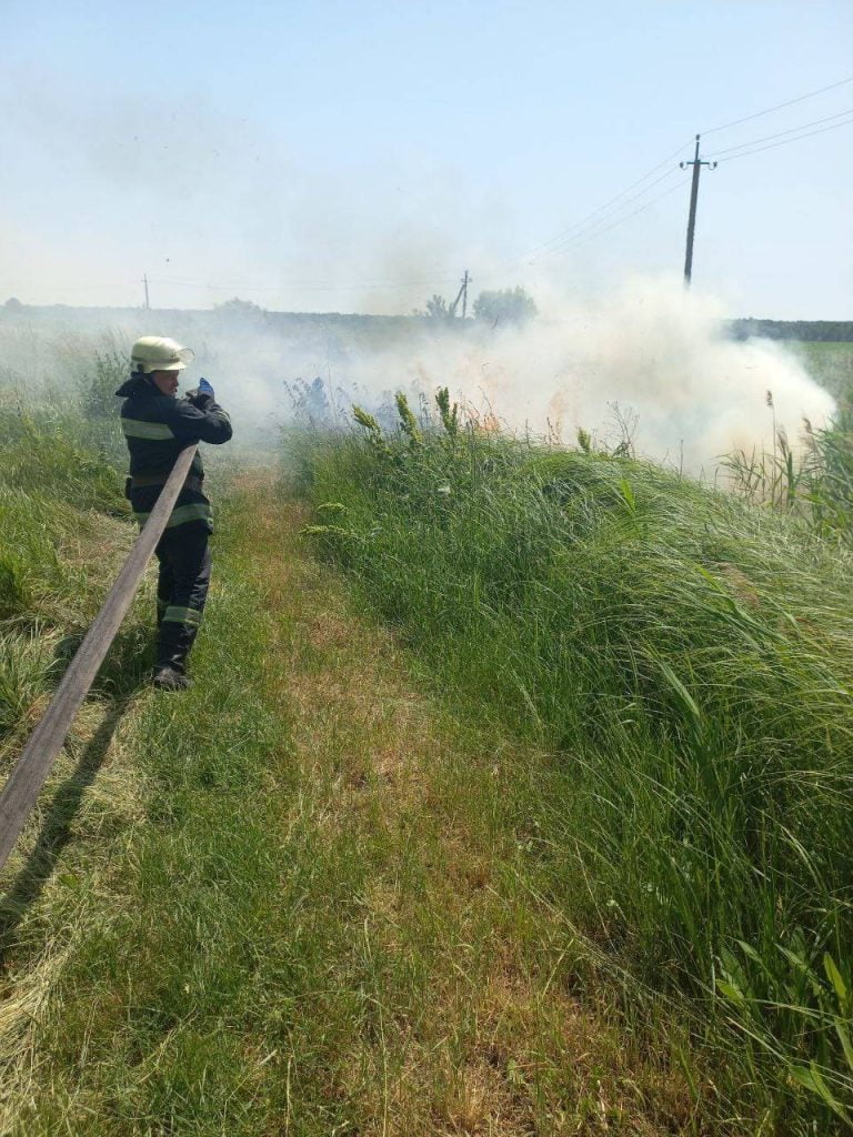 Чергова пожежа у Переяславі: знову горів трав’яний покрив по вулиці Літописна (відео та фото)