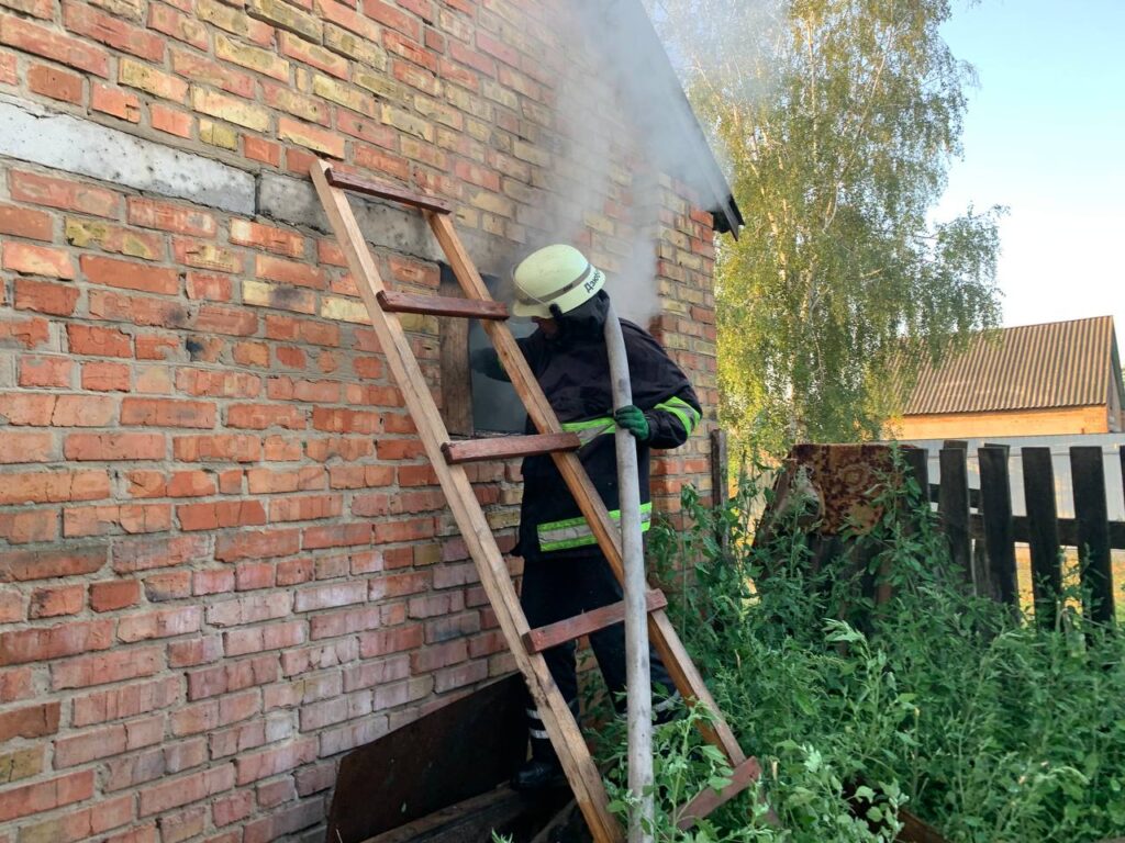 Пожежа на Переяславщині: горіла господарча будівля (фото та відео з місця подій) 