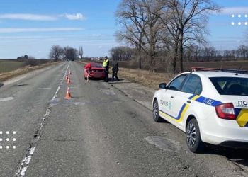 ДТП поблизу Переяслава: керманицю скутера госпіталізовано