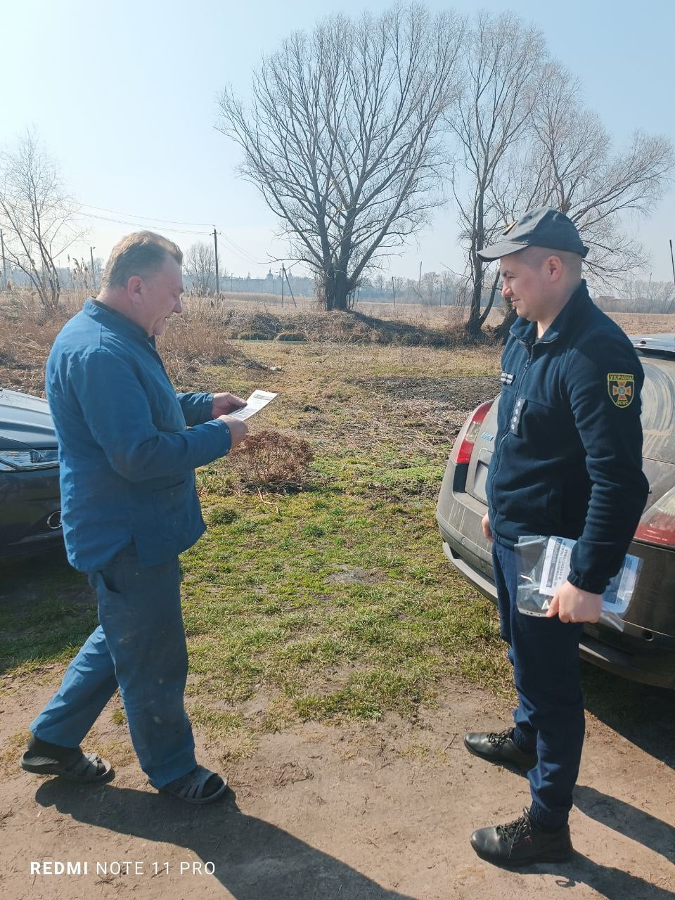 У Переяславі рятувальники провели рейд щодо виявлення осіб, які випалюють суху рослинність