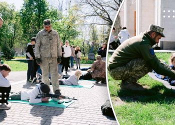 Для однієї з груп Молодіжного центру у Переяславі завершився курс з військової підготовки