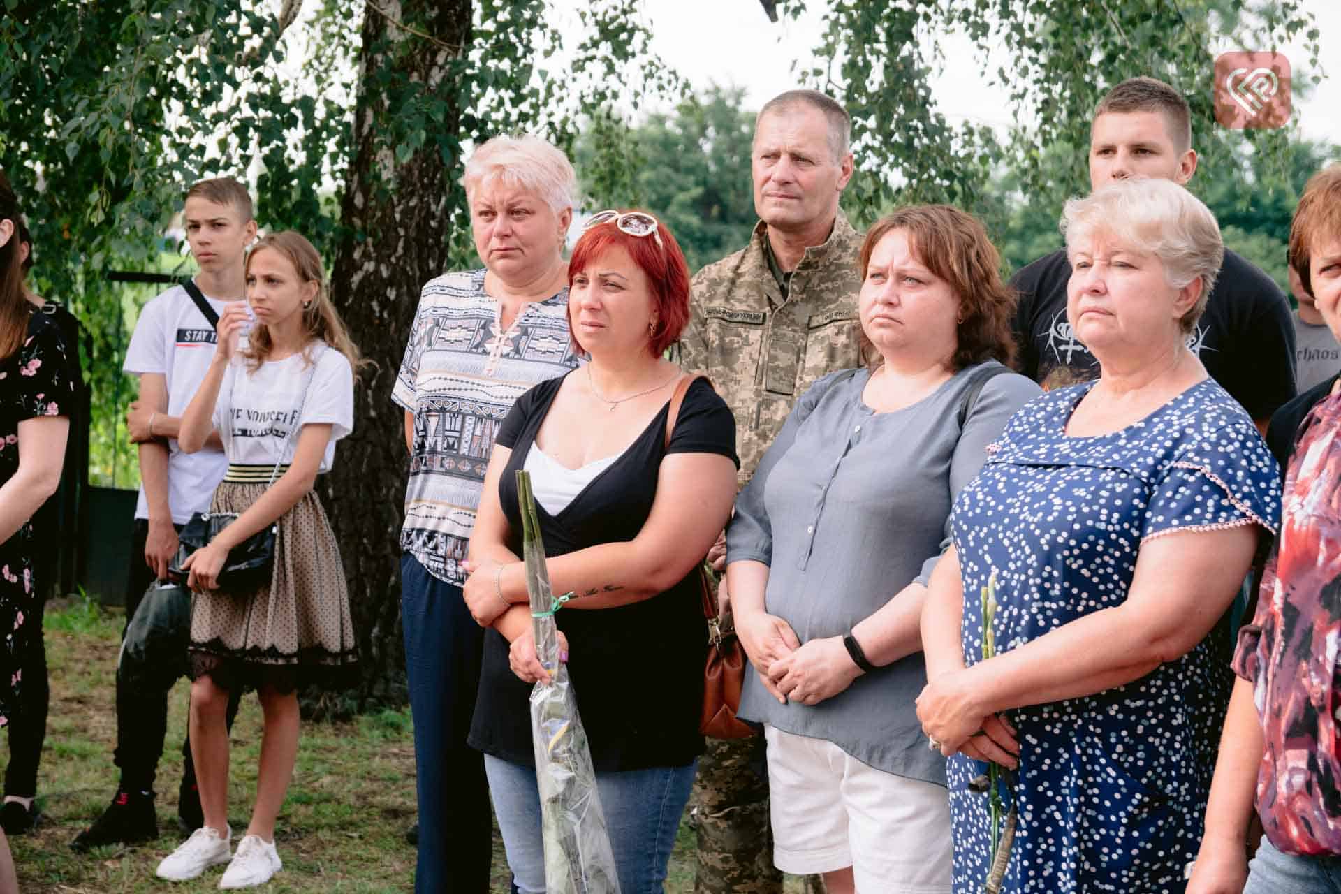 На Переяславщині відкрили пам’ятний знак воїну Андрію Омельченку