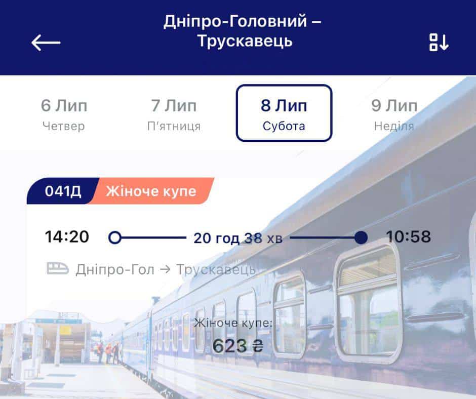 Помилково декілька квитків все ж продали чоловікам: в «Укрзалізниці» розповіли, як минули перші рейси поїздів із жіночими купе