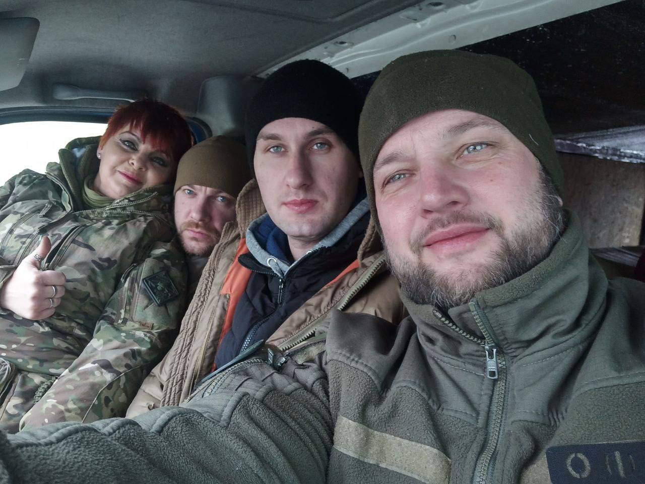 Переяславські волонтери поїхали на передову з відомим українським актором: «Показали, що допомогу передаємо безпосередньо хлопцям»