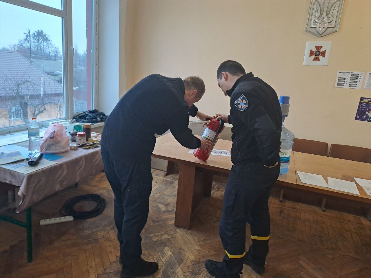 Рятувальники Бориспільщини провели огляд Пунктів Незламності щодо дотримання правил пожежної безпеки