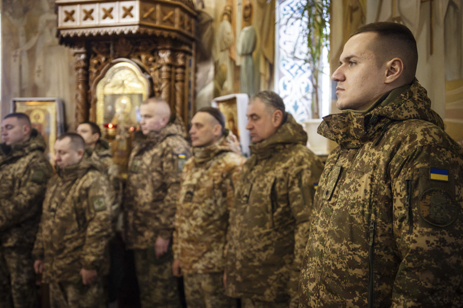 Нацгвардійці доєднались до урочистостей з нагоди Дня Соборності України у Борисполі